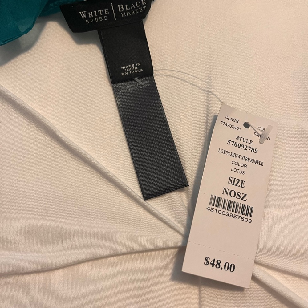 NWT White house black market ruffled scarf - Picture 4 of 5
